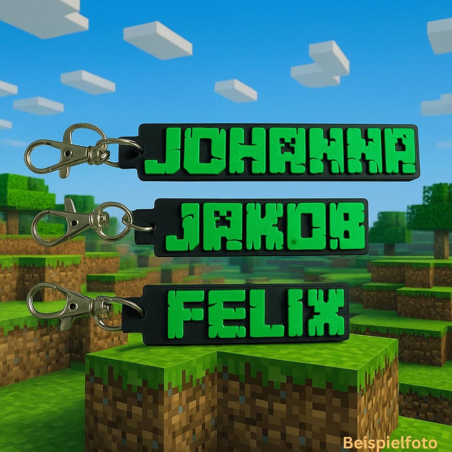 Schlüsselanhänger personalisiert Pixel