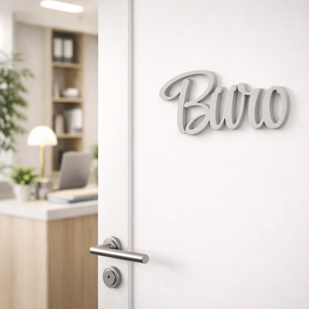 Türschild Büro