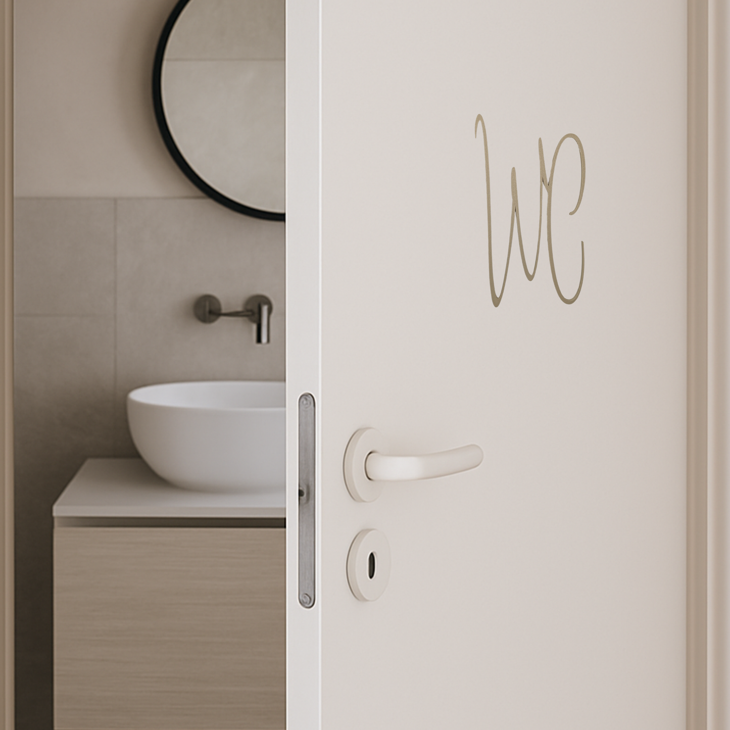 Türschild WC