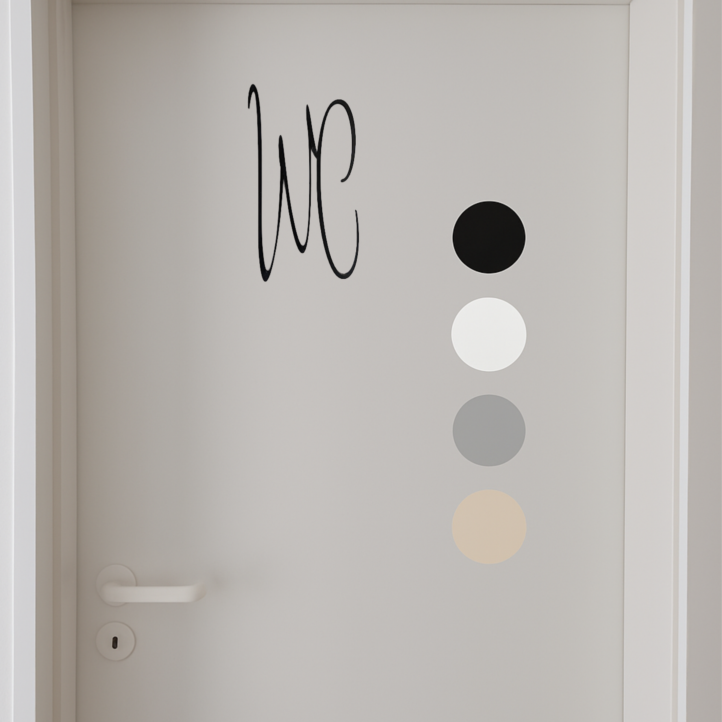 Türschild WC