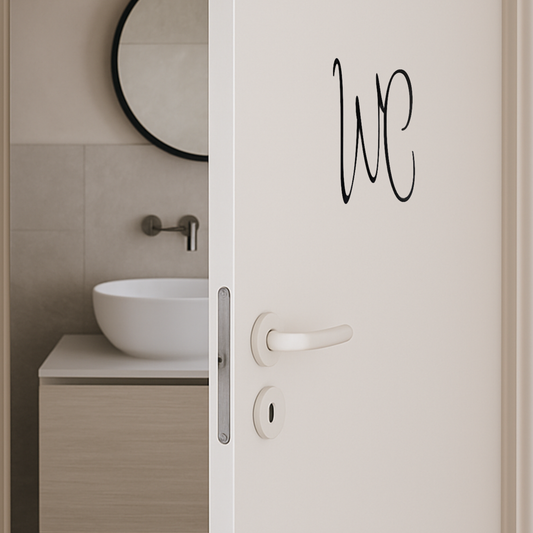 Türschild WC
